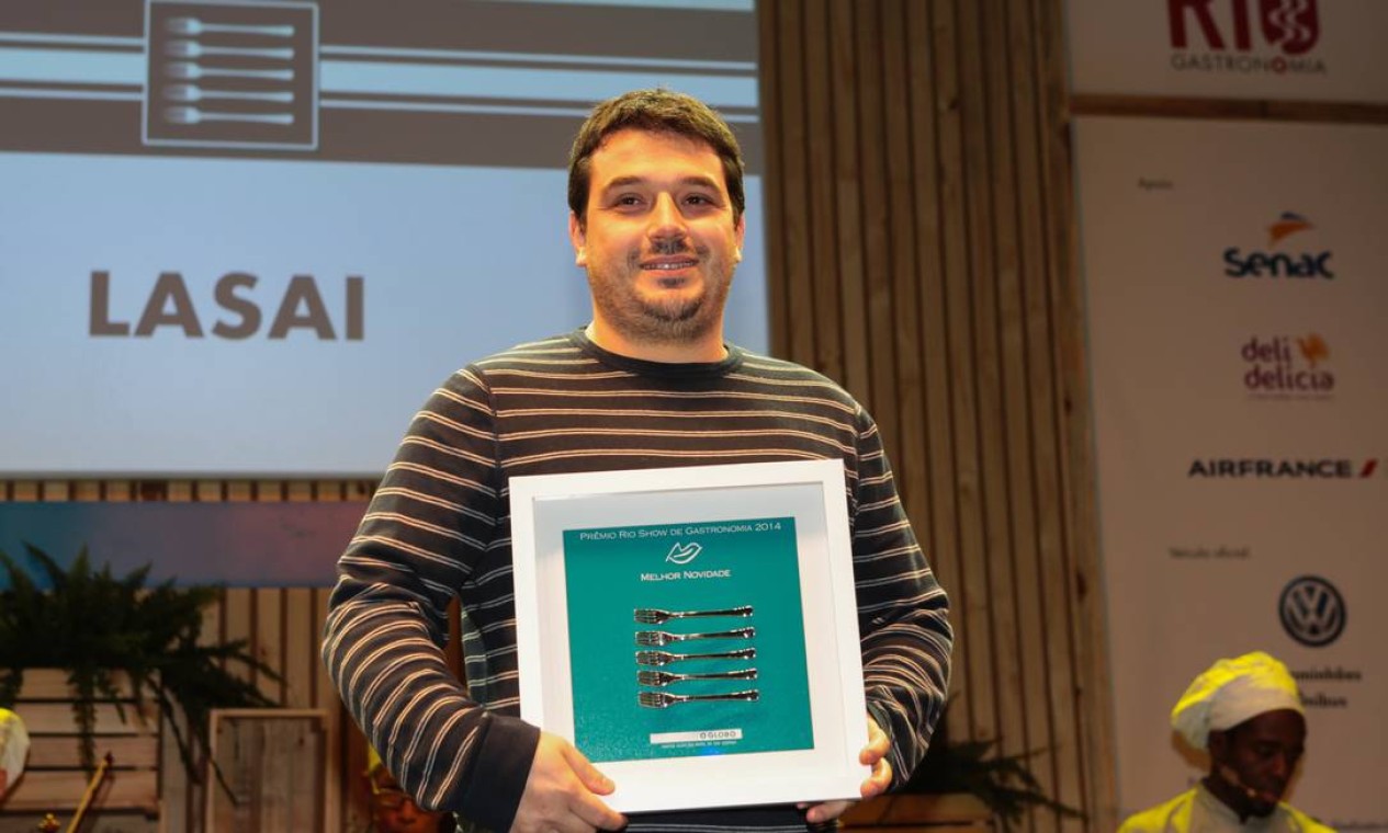 O prêmio de melhor novidade ficou com o Lasai, do chef Rafa Costa e Silva Foto: Cecília Acioli/O Globo