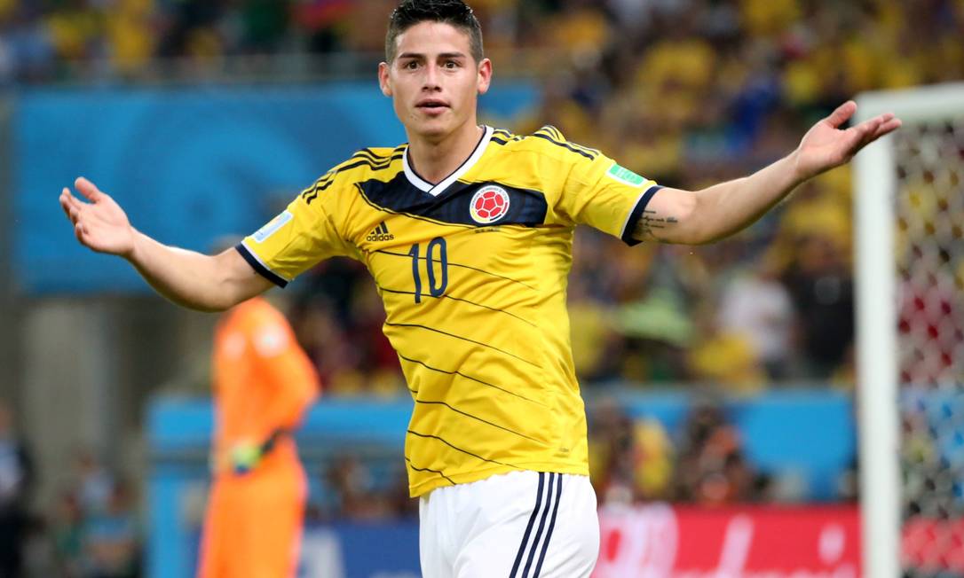 James Rodríguez serve de inspiração enquanto colombianos deixam