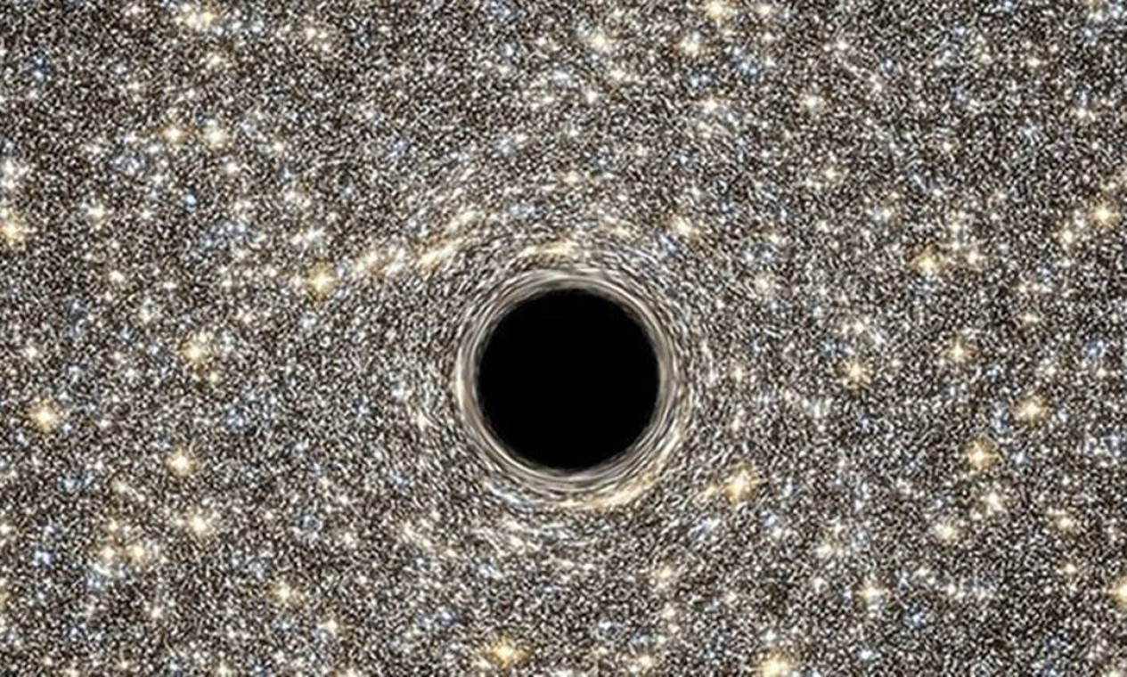 Dados de telescópio espacial Hubble revelam buraco negro gigante