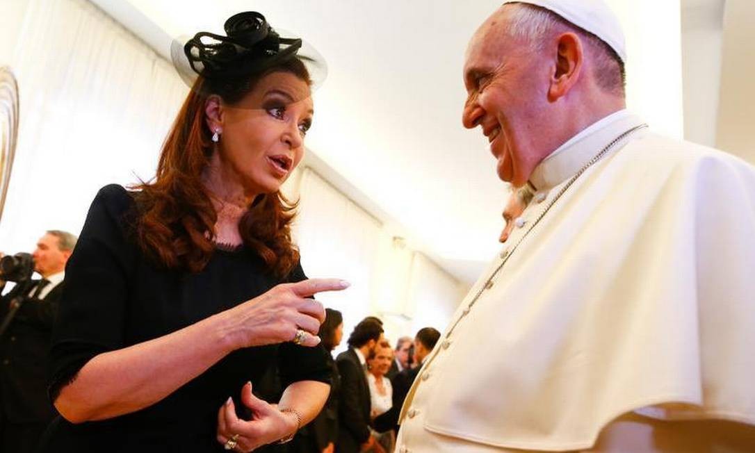 Resultado de imagem para presidente argentino cristina kochner e o papa