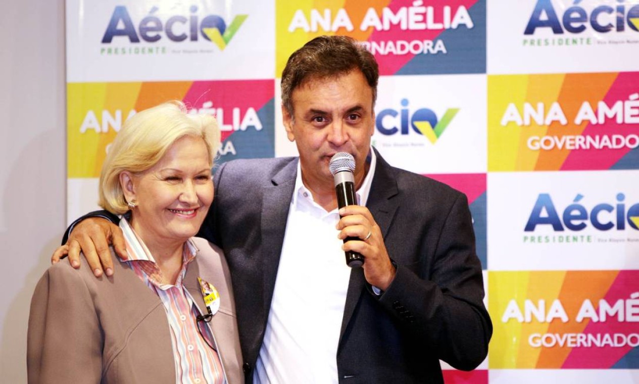 O presidenciável esteve ao lado da candidata ao governo do Rio Grande do Sul Ana Amélia Lemos (PP) Foto: Divulgação