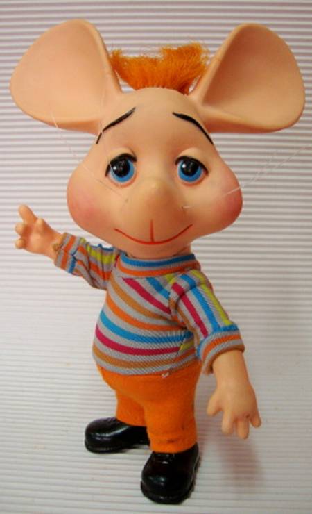 Topo Giggio, ratinho criado na Itália em 1958, fez sucesso no Brasil na TV em 1969. Ele voltou a ter destaque no país nos anos 1980 e 1990 Foto: Flickr/wagner_arts/Creative Commons