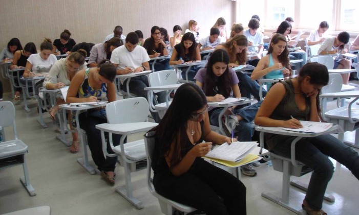 Candidatos fazem a prova do Enem Foto: Agência O Globo