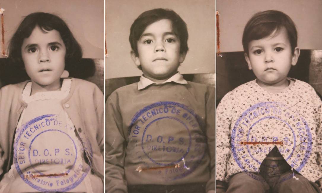 Crianças filhas de perseguidos pela ditadura militar no Brasil eram fichadas pelo Dops Foto: Arquivo Público do Esado de São Paulo / Reprodução