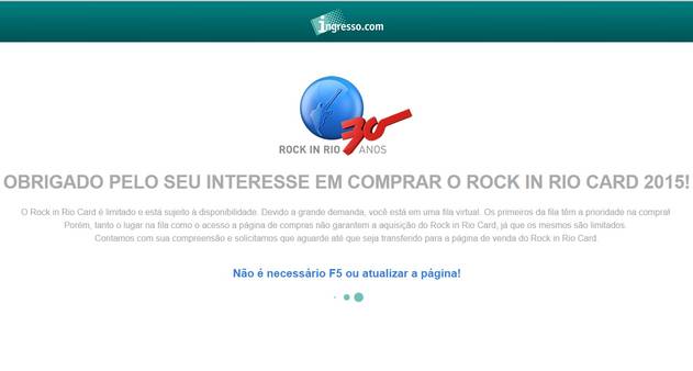 RioCard Rock in Rio: impossibilidade de comprar quantidade exata de passes  aborrece consumidor - Jornal O Globo