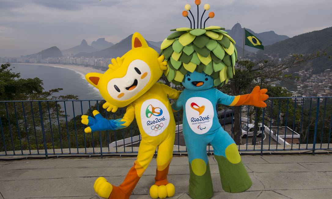 Os mascotes das Olimpíadas e Paralimpíadas do Rio 2016 Foto: Divulgação