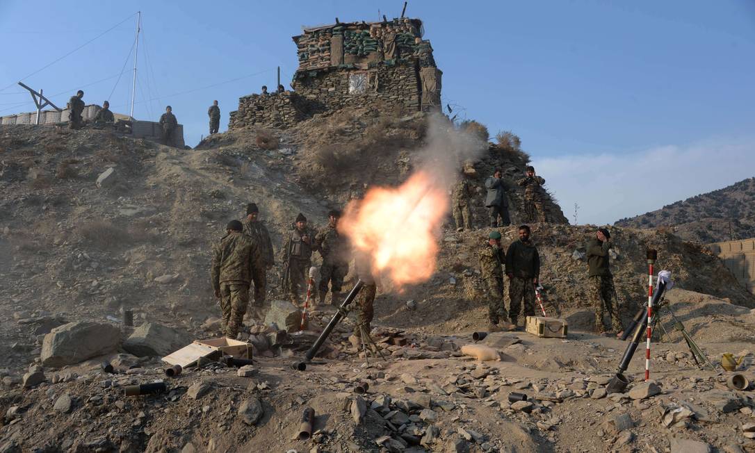 Fronteira entre Afeganistão e Paquistão tem sido fortemente controlada para rechaçar ataques de jihadistas Foto: Noorullah Shirzada / AFP