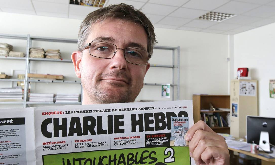 Stéphane "Charb" Charbonnier, editor do "Charlie Hebdo", morto em ataque na semana passada Foto: Michel Euler / AP