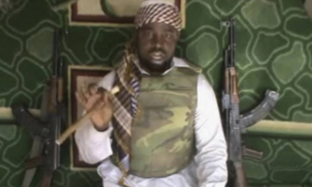 Abubakar Shekau, líder do grupo jihadista nigeriano Boko Haram Foto: AP
