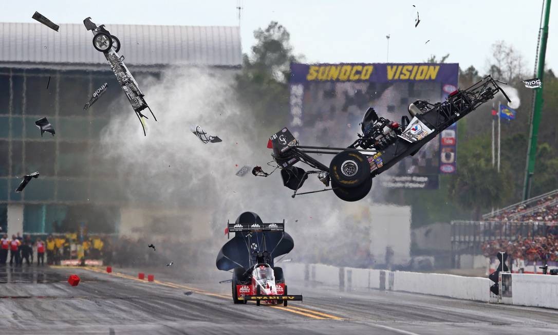 Acidente em corrida nos EUA Jornal O Globo