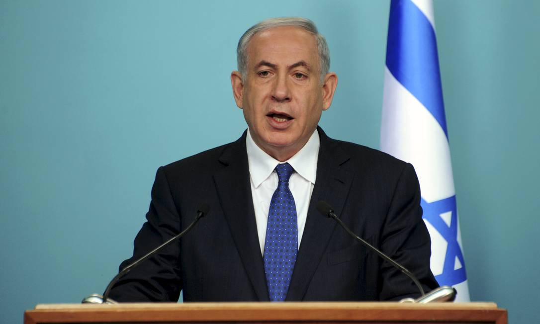 Benjamin Netanyahu. Primeiro-ministro israelense destacou ameaça iraniana em publicação no Twitter Foto: POOL / REUTERS