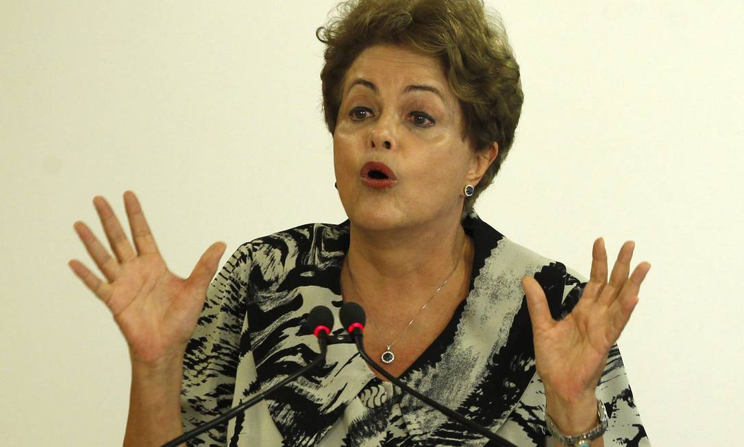 
A presidente Dilma Rousseff Foto:
Jorge William
/
Agência O Globo

