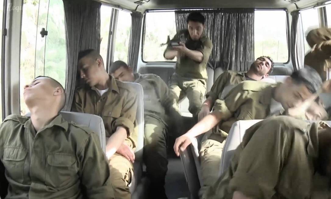 Imagens violentas. Cena do seriado palestino “Fida'i”: criado em reação a “Fauda”, a superprodução do Hamas para a TV vai estrear em junho Foto: Reprodução