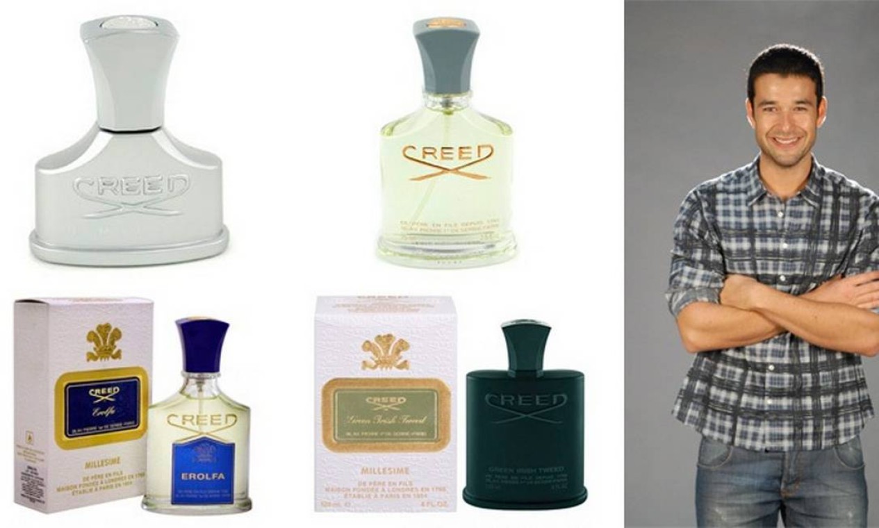 Sérgio Marone, ator: "eu uso um perfume da marca Creed. Gosto de todas as fragrâncias deles, mas não revelo qual que eu uso. É segredo", brincou ele Foto: Montagem sobre fotos de divulgação