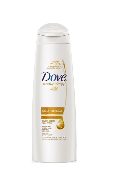 Xampu Dove com óleo Nutritive Therapy, para cabelos ressecados (R$ 11), outra escolha de Katleen Conceição Foto: Terceiro / Divulgação