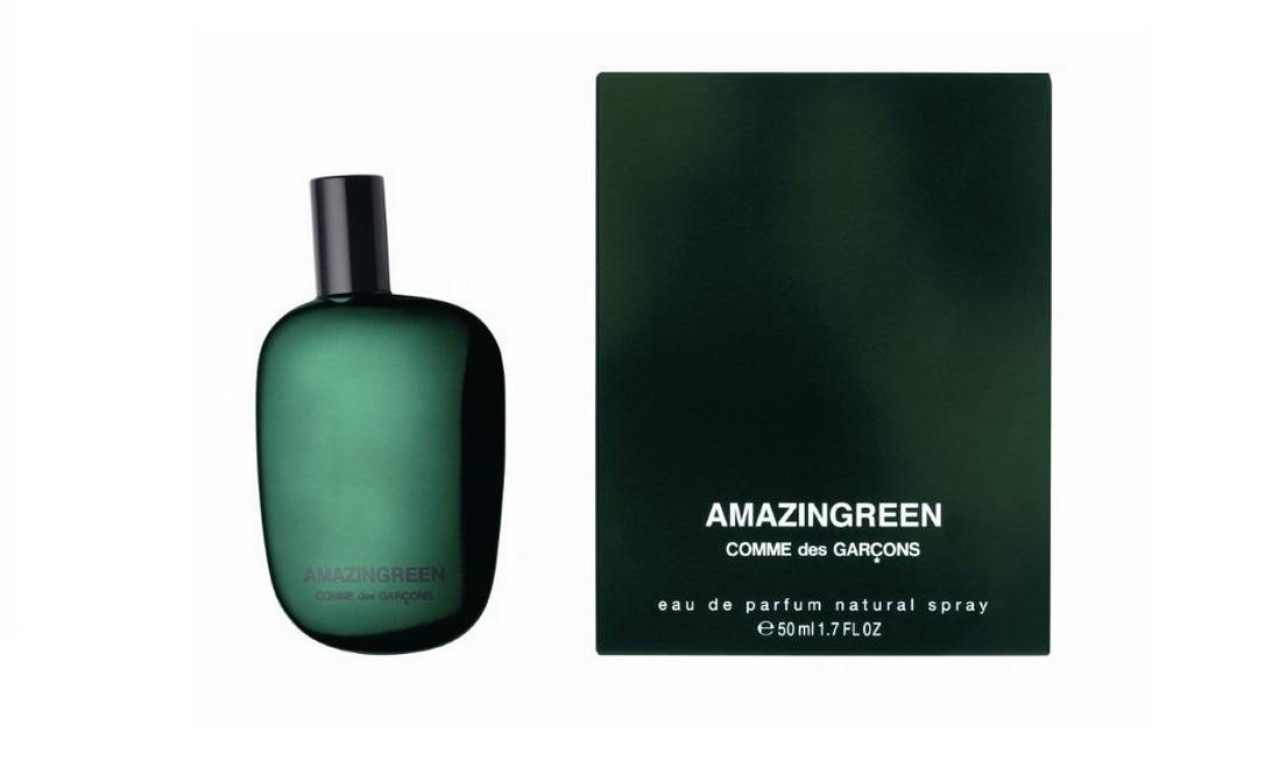 Amazingreen, da grife Comme des Garçons, é o quinto melhor perfume da seleção do "The Independent". O cheiro? De floresta. Por enquanto, encontrado apenas fora do país. Foto: Reprodução
