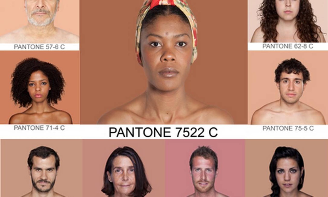 Fotógrafa brasileira identifica a cor Pantone dos diversos tons de pele Jornal O Globo