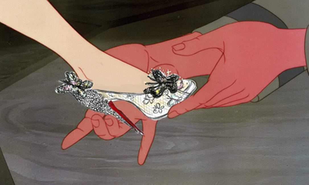 O sapato da Cinderela feito pelo designer Christian Louboutin para