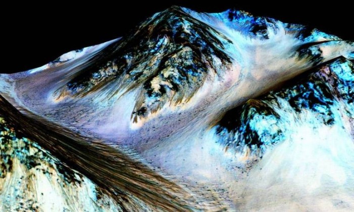 Nasa revelou existência de água em Marte Foto: Reprodução