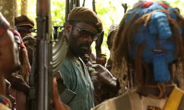 Idris Elba no filme "Beasts of no nation", de Cary Fukunaga Foto: Divulgação