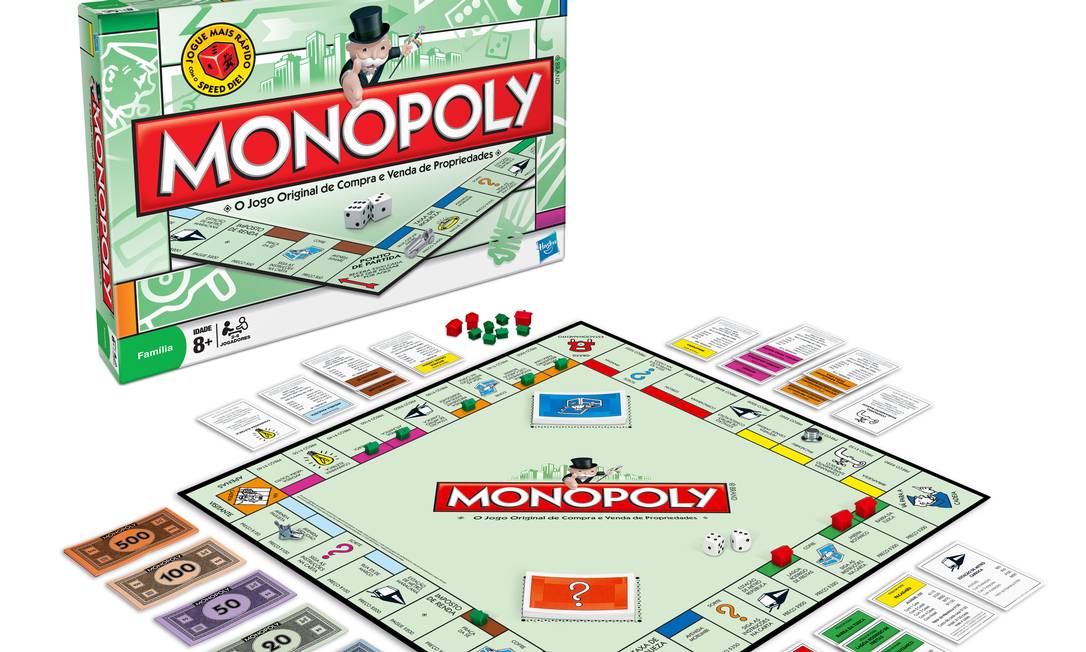 Jogo tabuleiro monopoly banco imobiliario