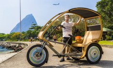 
Michael Linke exibe modelo que chama atenção nas ruas: triciclo chega a 30Km de velocidade
Foto: Márcio Menasce