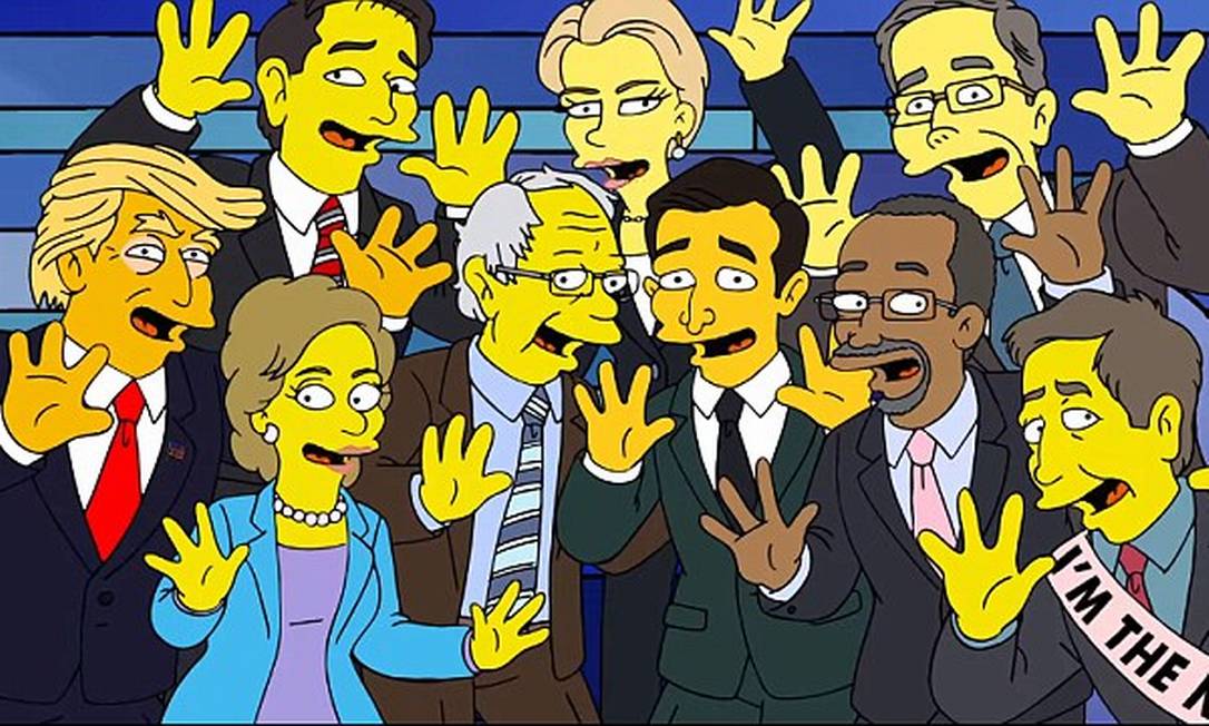 ‘os Simpsons Faz Piada Com Briga Entre Pré Candidatos à Casa Branca 