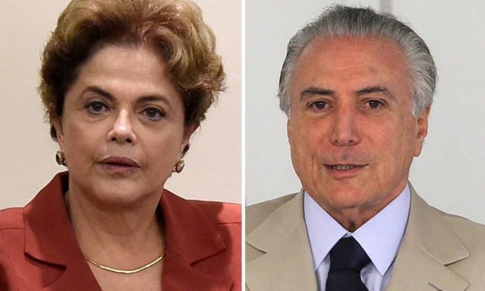 Resultado de imagem para dilma e temer