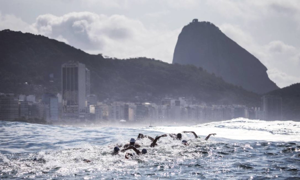 A maratona aquática terá o Pão de Açúcar como fundo Foto: Ivo Gonzalez / Photo Operations/Rio 2016