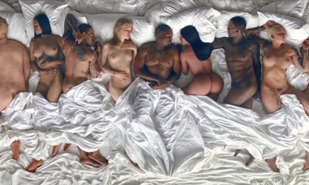 Cena do clipe de 'Famous', de Kanye West Foto: Reprodução