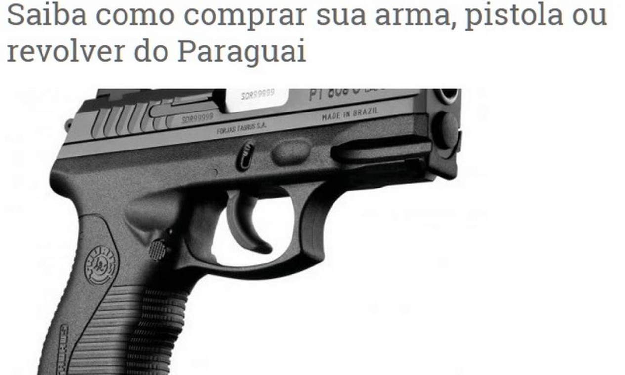 comprar armas de fogo clandestinas sem registro, para vender