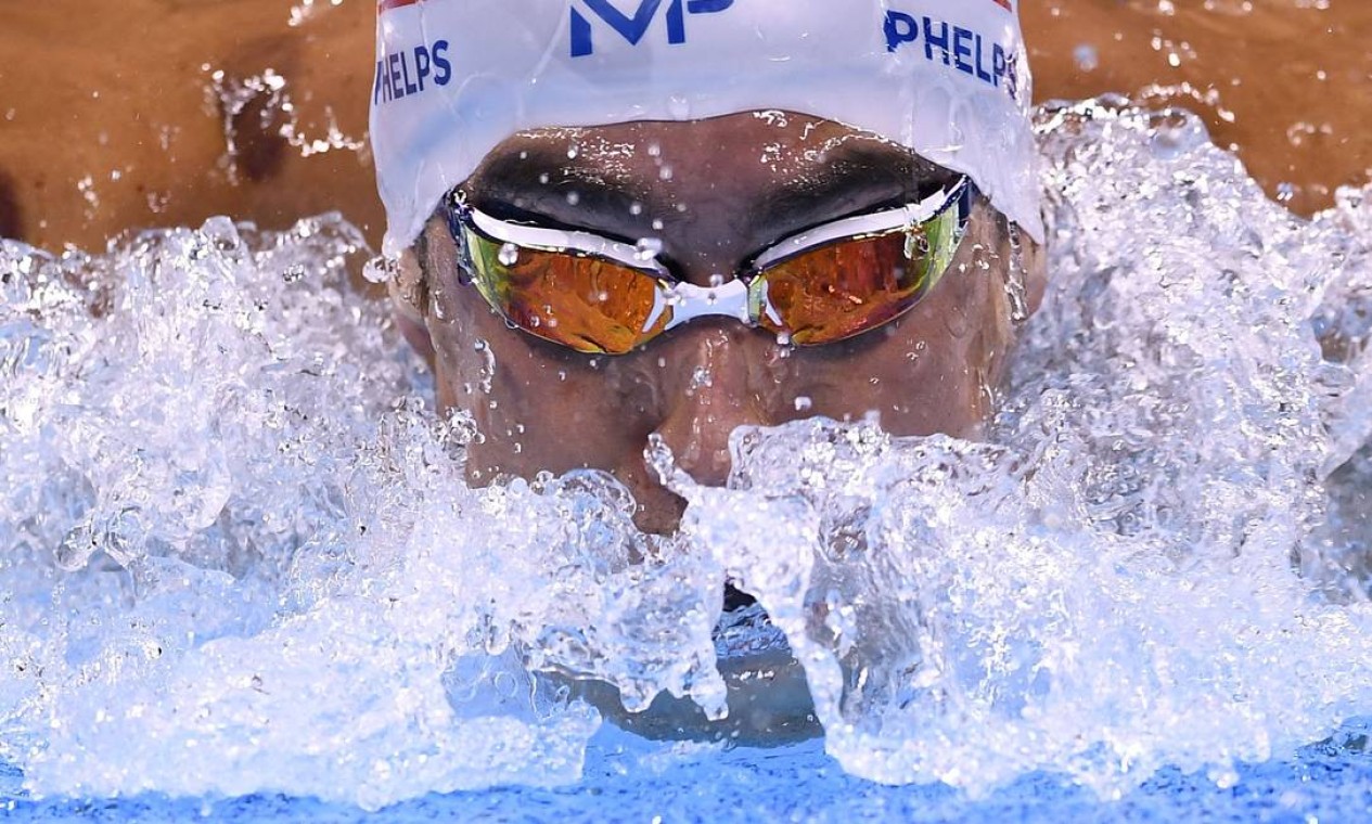 Michael Phelps conquistou o Ouro em Pequim-2008 e a Prata em Londres-2012 Foto: GABRIEL BOUYS / AFP