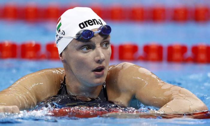 Húngara Katinka Hosszú conquistou o ouro nos 400m medley Foto: ODD ANDERSEN / AFP