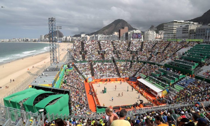 Arena de Copacabana foi sucesso de público Foto: Marcelo Carnaval / Agência O Globo