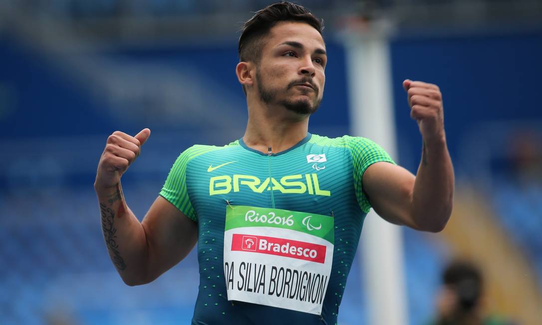 Fábio Bordignon na corrida que disputou na sexta-feira: duas pratas na Paralimpíada do Rio Foto: SERGIO MORAES / REUTERS