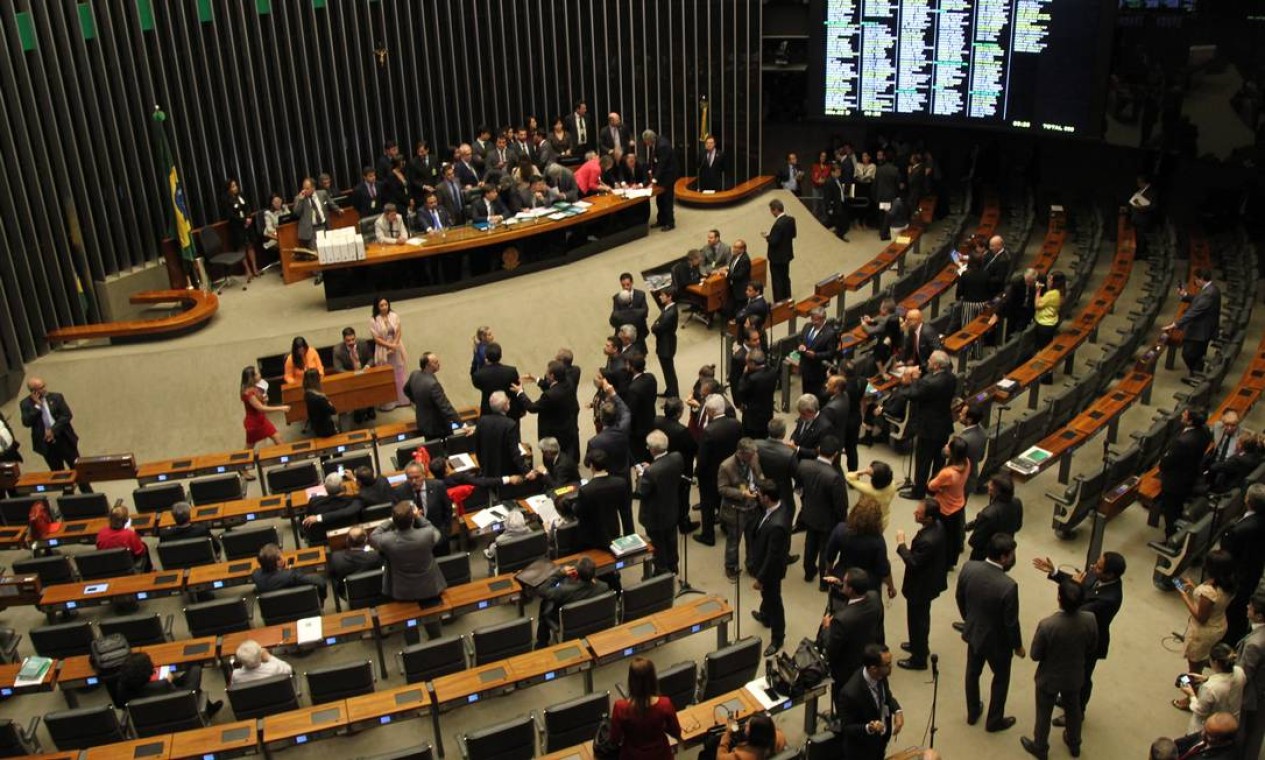 Câmara dos Deputados vota a cassação do deputado Eduardo Cunha. Foto: Ailton de Freitas / Agência O Globo