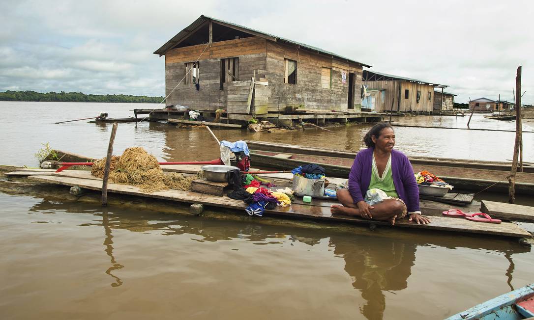 
Comunidade ribeirinha no Amazonas: população vulnerável às mudanças climáticas
Foto:
ANTONIO SCORZA
