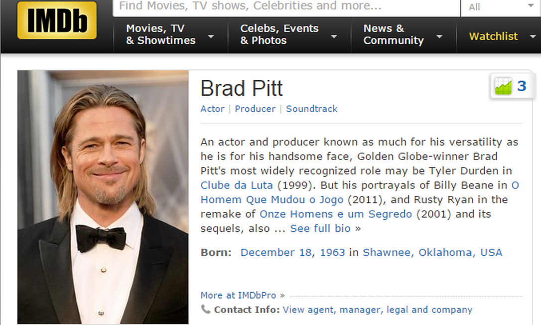 Brad Pitt - IMDb