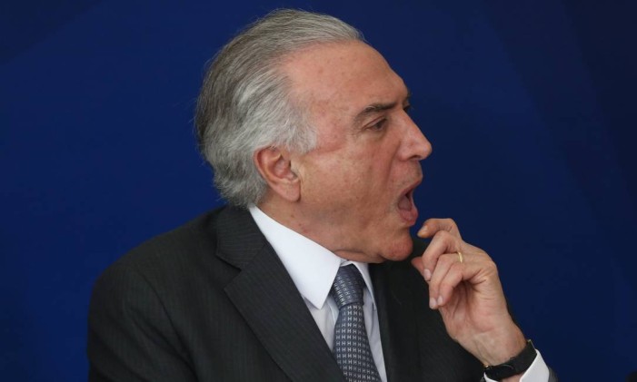 O presidente Michel Temer Foto: ANDRE COELHO/Agência O Globo