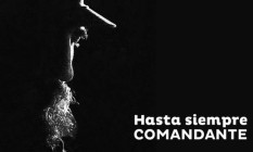 Banner do Cubadebate fez referência à despedida de Che Guevara ao se despedir de Fidel com os dizeres 'Até sempre, comandante' Foto: Reprodução