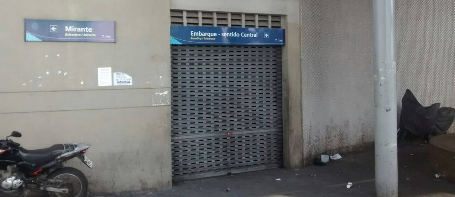 Estação Américo Brum. Moradores do Morro da Providência reclamam do fechamento do teleférico Foto: Divulgação