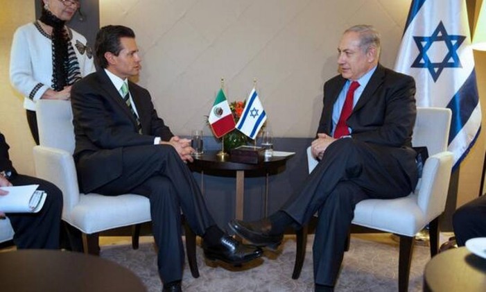 Peña Nieto e Netanyahu se encontram Foto: Reprodução