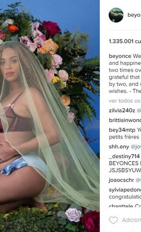 Em fotos inéditas, Beyoncé exibe barrigão da gravidez de 