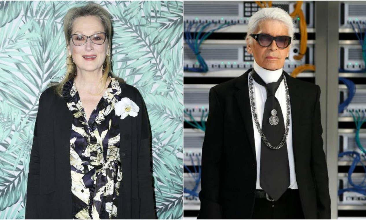 Meryl Streep no tapete vermelho para apresentar A dama de ferro