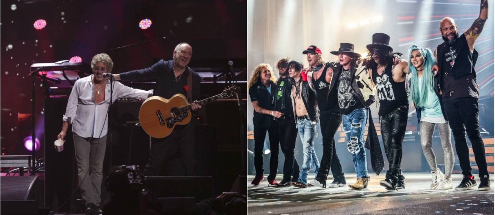 The Who e Guns N' Roses tocam no mesmo dia no Rock in Rio Foto: Divulgação