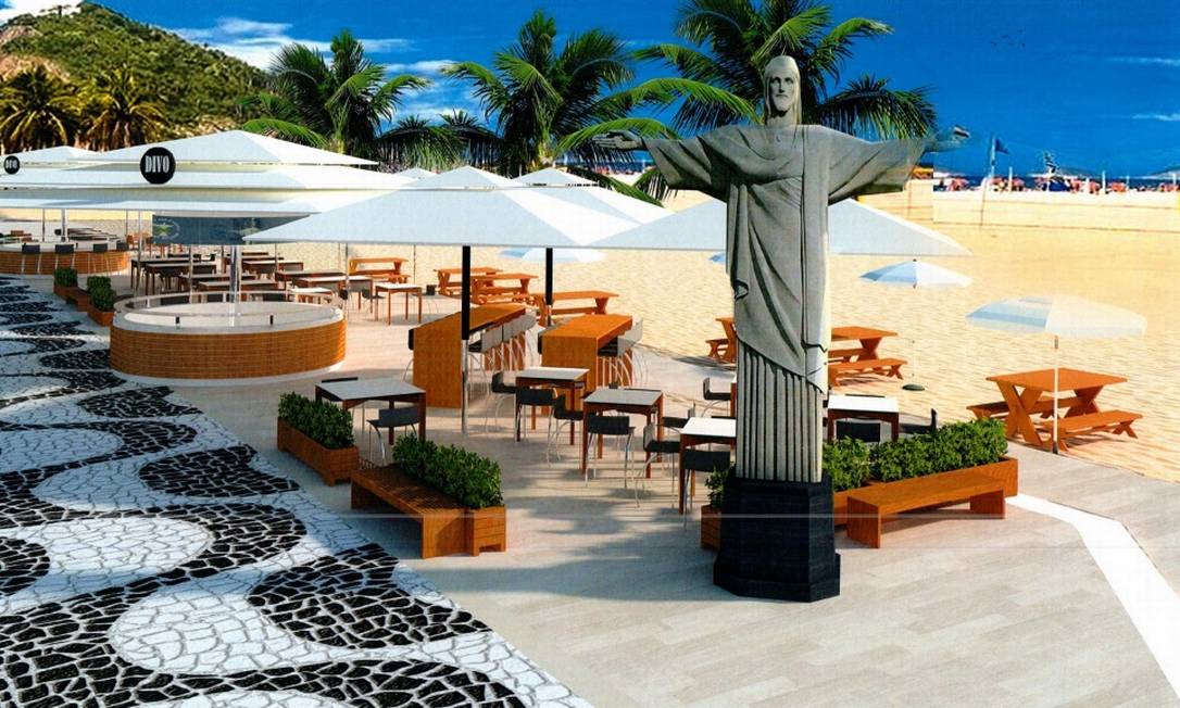 Cristo Redentor vai ganhar um quiosque oficial na Praia do Leme - Jornal O Globo