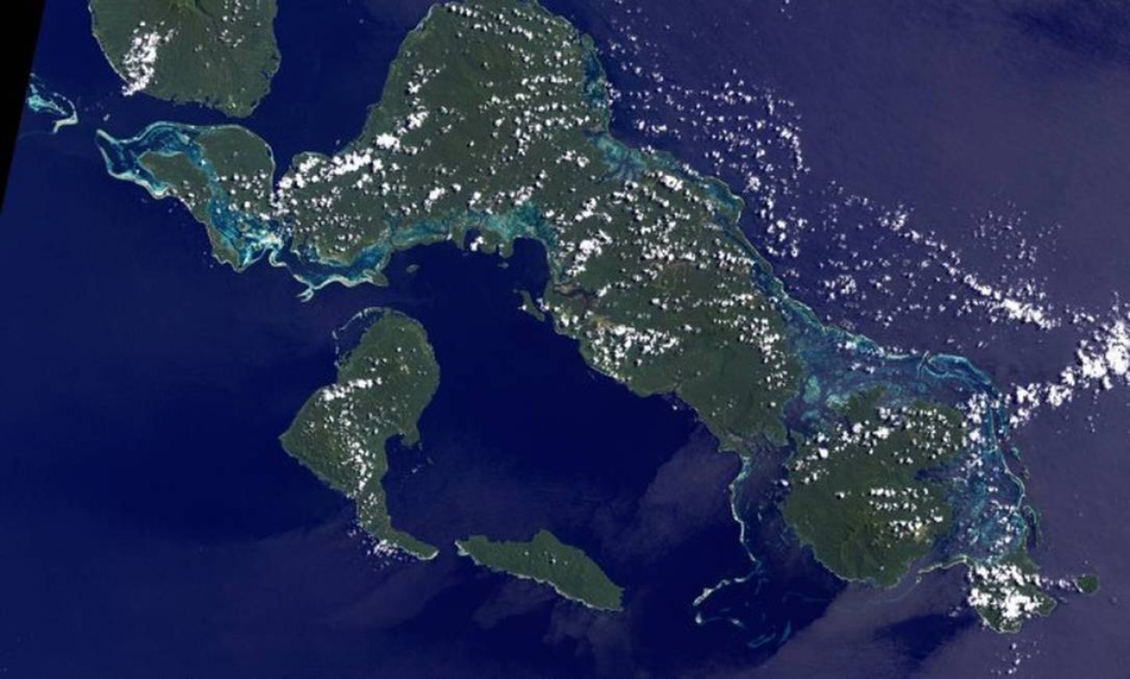 A elevação dos níveis dos mares também já provocou o desaparecimento de ao menos cinco ilhas nas Ilhas Salomão, país no Oceano Pacífico considerado um dos mais ameaçados pelas alterações climáticas no planeta Foto: REPRODUÇÃO