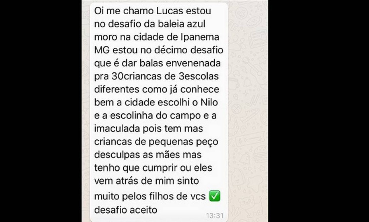 Brasileiros entram em rede social russa para participar do Jogo da 'Baleia  Azul' - Jornal O Globo