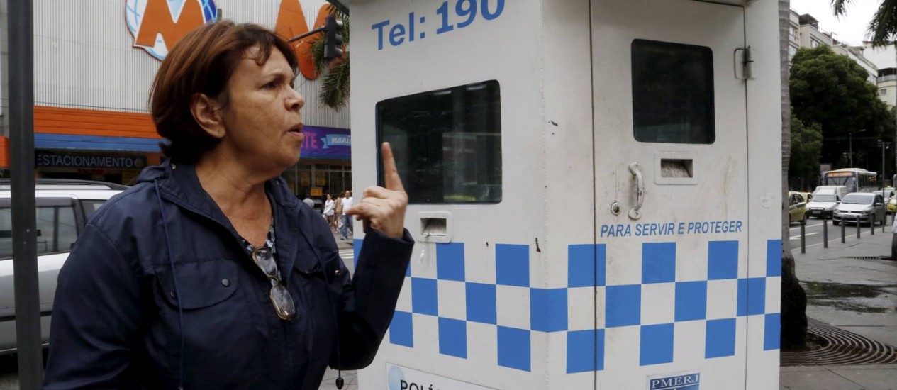Quiteria Noronha critica falta de segurança na Tijuca Foto: Fabio Guimaraes / Agência O Globo