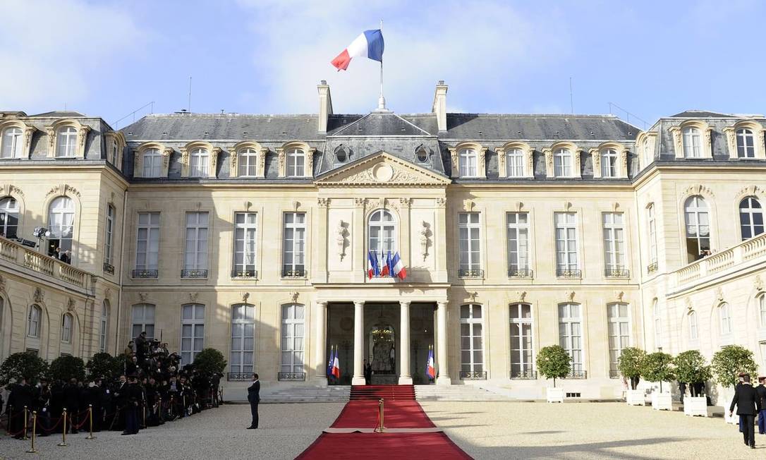 O Palácio do Eliseu, centro da política francesa Foto: Divulgação